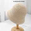 Fashion Breathable Bucket Hat Foldable Wide Brim Fisherman Hat Sun Protection Solid Color Sun Hat Women'S