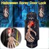 Хэллоуин Спрей Дверной звонок Страшный звук Светодиодный красный свет Для украшения комнаты на открытом воздухе