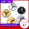 FPX1   For Mercedes Benz 52mm 57mm Solid 3d & Flat Star Apple Tree Badge Nickle Car Emblem for Mercedes Benz AMG Steering Wheel Center