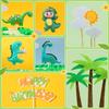 20 Pcs Dinosaur Cake Toppers, Dino Birthday Cake Decorations Jungle Safari Cupcake Toppers for Boy Baby Shower Party Cake Decor