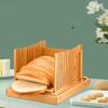Bamboo Bread Slicer - Precision Cutting Tool for Homemade Loaves
