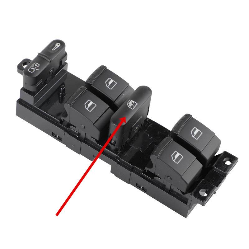 1J4959857D 1J4959857B 10 Pins Car Power Master Window Switch For VW Golf MK4 Jetta Bora Passat B5 Seat Leon Toledo Superb