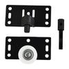 Black Sliding Door Wheels Rollers Pulleys Easy Glide For Cupboard And Wardrobe
