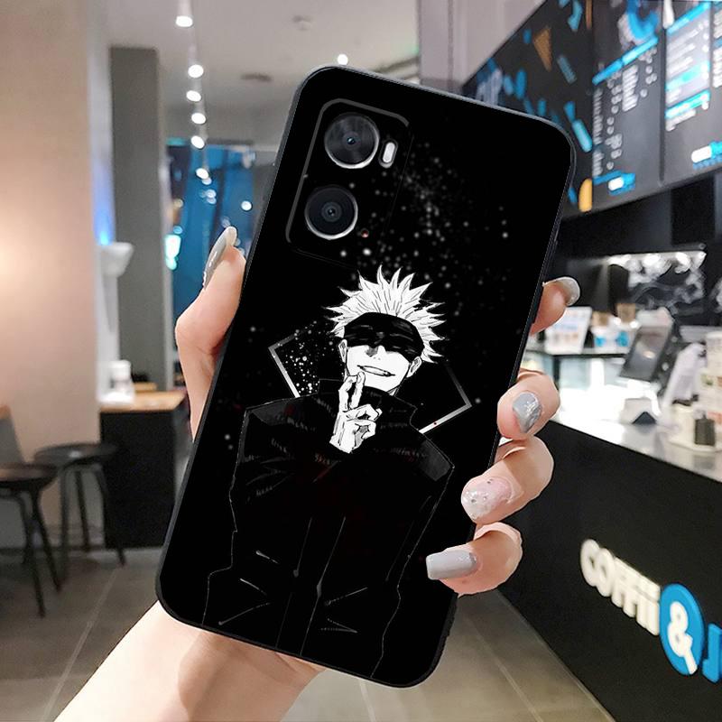 Чехол для телефона Jujutsu Kaisen Сатору Годжо Для OPPO A77 A57S A96 A91 A54 A74 A94 A73 A78 A53S A54S A15 A16 A17 A52 A58X A98