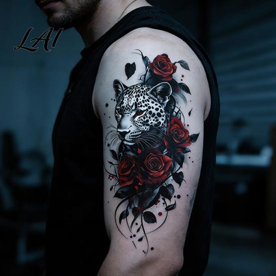 Temporary Tattoo Stickers 5 Sheets Stickers Skin-Friendly Tattoos for Adults And Kids Eco-friendly Easy to Apply Hypoallergenic Non-Irritating Body