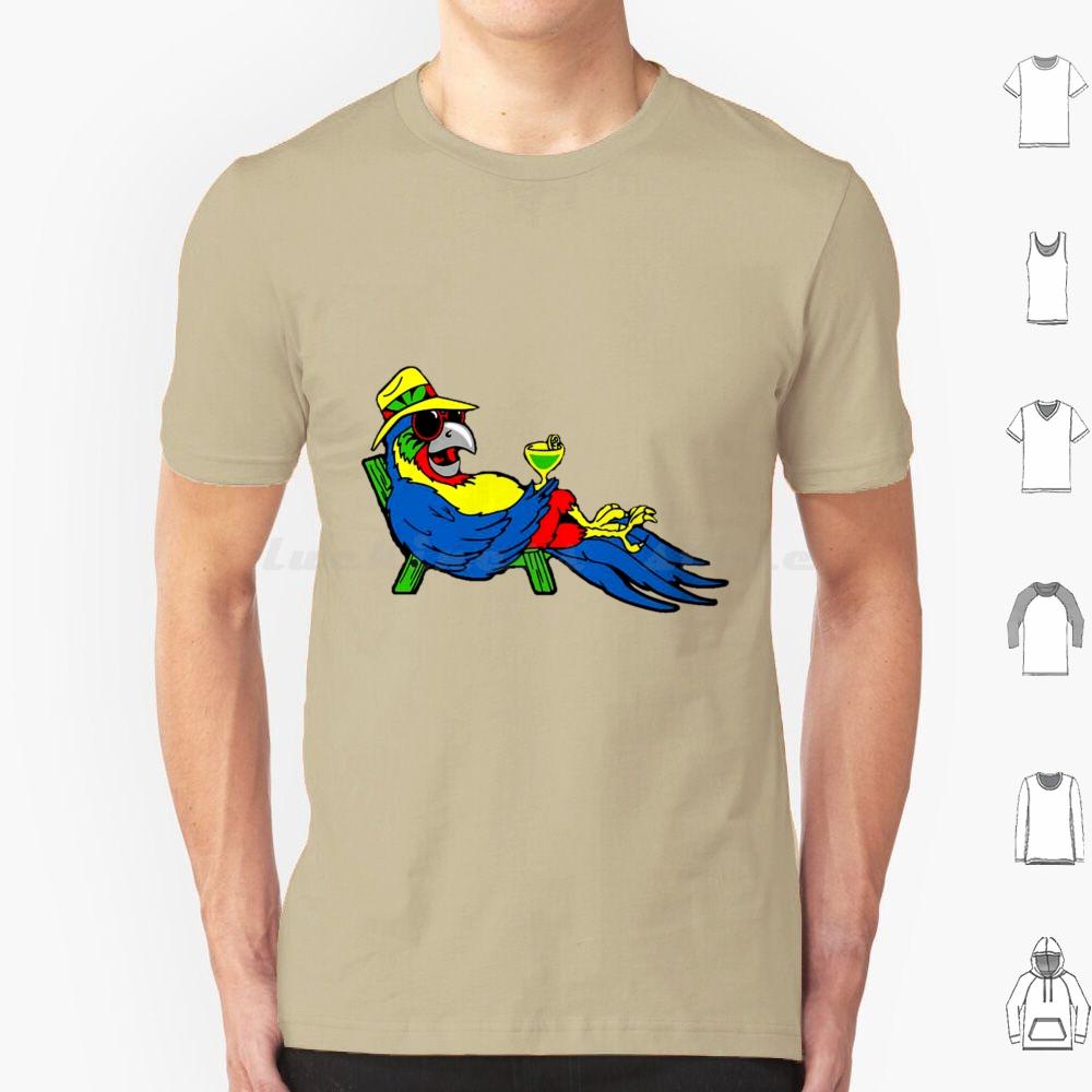 Parrot Nyelonjor T Shirt 6xl Cotton Cool Tee Jimmy Buffett Beach Parrothead Margaritaville Buffett Parrot Surfing Pirate