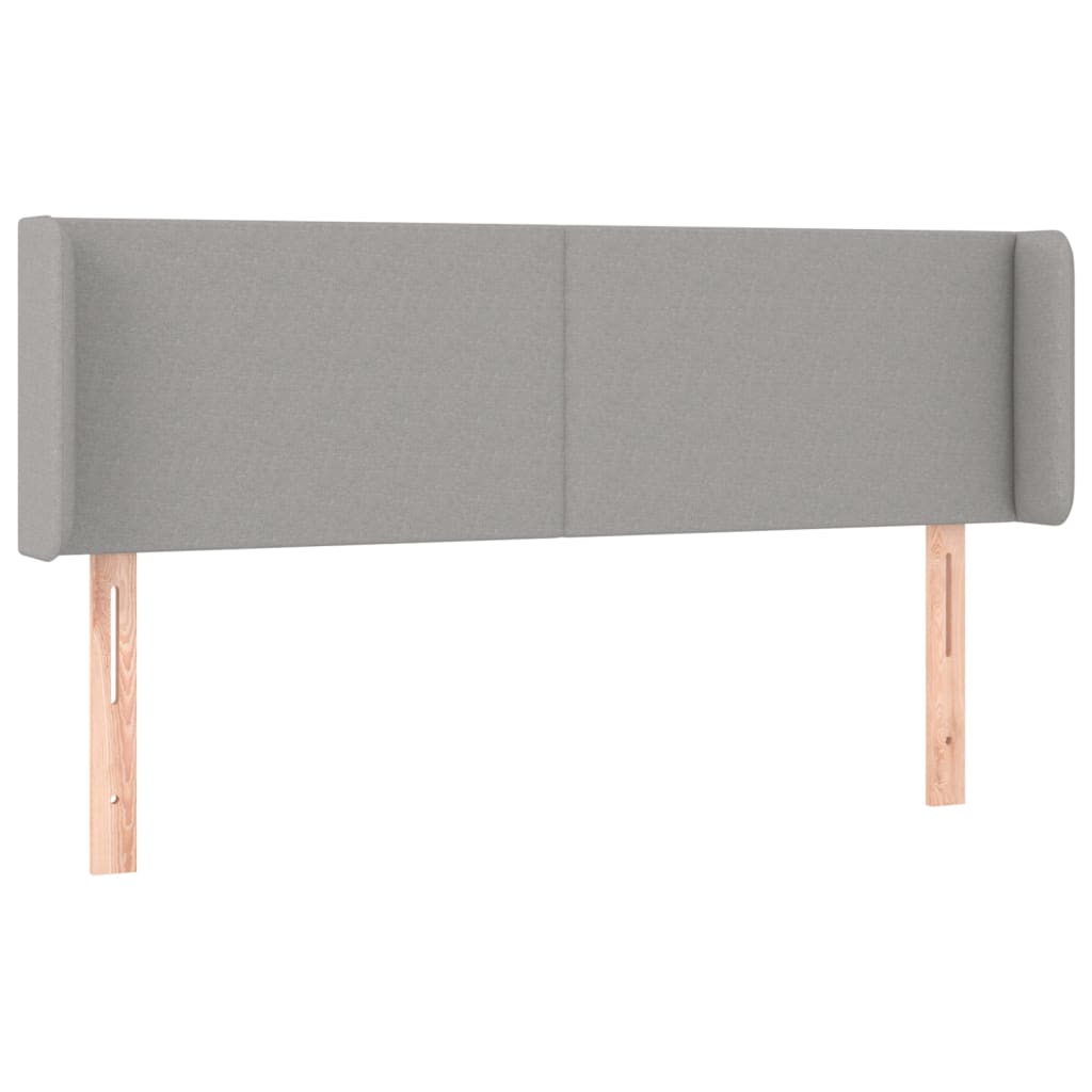 LED Headboard Light Grey 147 x 16 x 78 88 cm Fabric
