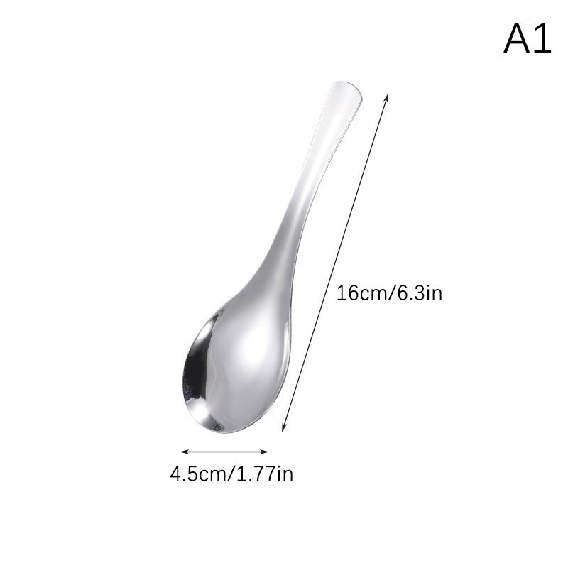 Ложка для супа из нержавеющей стали в скандинавском стиле, большая емкость, глубокая, серебряная, зеркально-полированная, столовые приборы, посуда для супа, дома, кухни