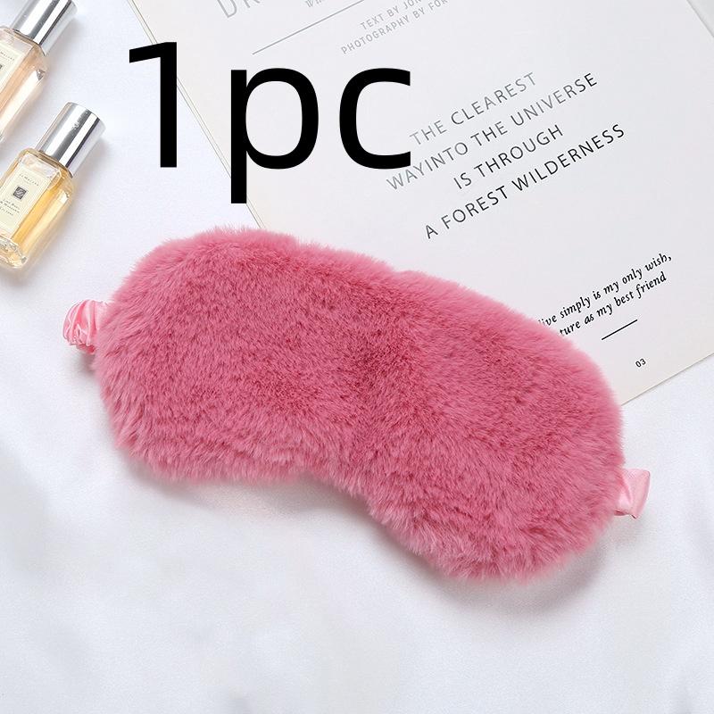 Шелковая маска для сна, милая мягкая, мохнатая, блокирующая свет, маска для сна, дорожная повязка для сна, домашняя ночная маска для сна, повязка на глаза для женщин и мужчин