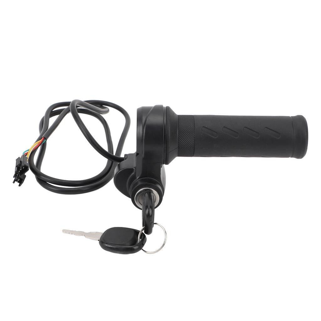 Ручка дроссельной заслонки для электрического велосипеда, универсальная ручка для электрического велосипеда, скутера, поворотная ручка дроссельной заслонки с 2 ключами