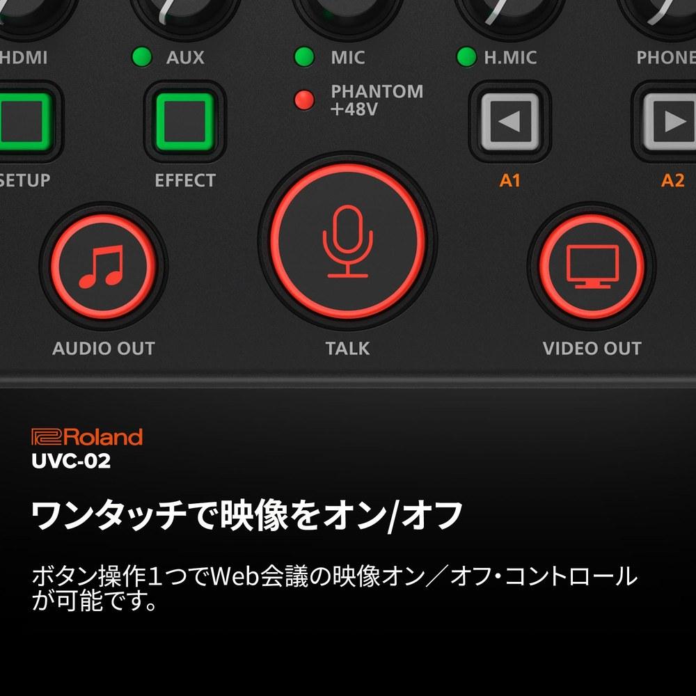 Roland UVC-02 Микшер для онлайн-презентаций Веб-док-станция для презентаций Студия для трансляций и записи Офис Телеработа