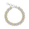 Natural crystal stone jewelry s925 sterling silver bracelet women's European and American style luxury inlaid with natural crystal high-end design