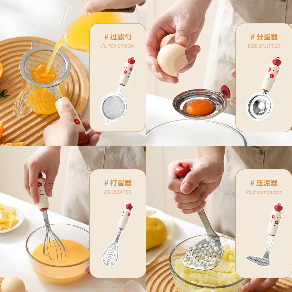 Dopamine Kitchen Tools Collection With Food Press And Strainer For Baby Meal Prep