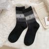 Fair Island Autumn And Winter Stacking Socks Children Thickened Warm Fluffy Medium Tube Calf Socks Snowflake Boneless New Year Cotton Socks