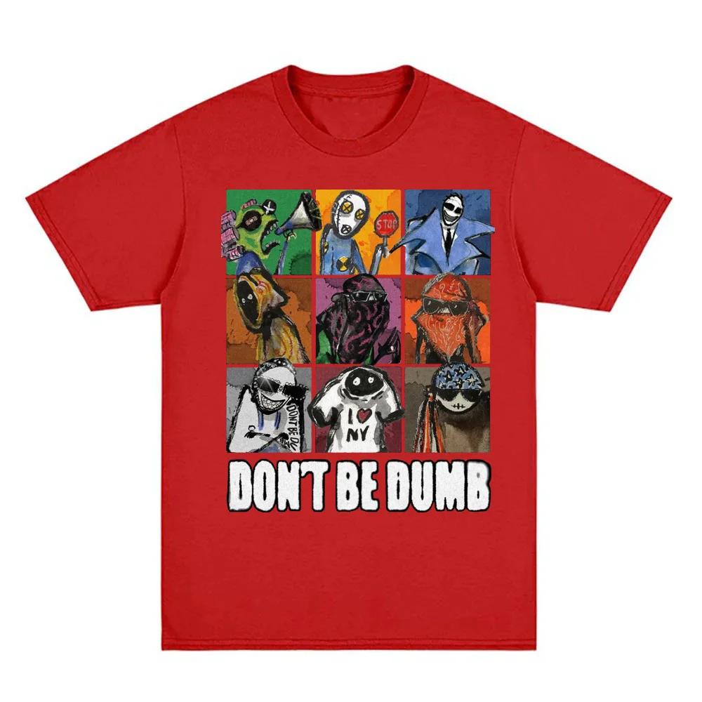 Альбом DON BE DUMB Футболка Графическая Печать Хип-Хоп Хлопковая Футболка С Коротким Рукавом Модная Футболка Унисекс Одежда