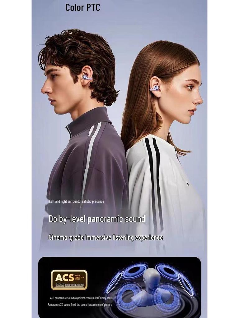 M91 Smart AI Bluetooth Clip-on Earphone - High-Quality, Non-In-Ear Design for Cross-Border Translation