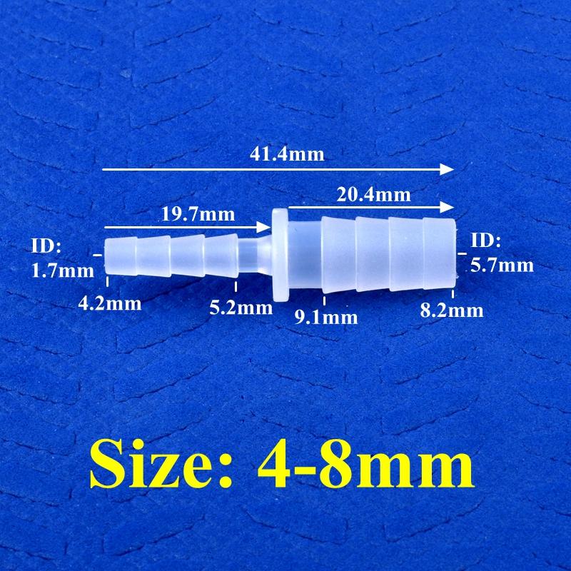 10 шт./лот 6~12 мм PP равного/уменьшающего диаметра прямой соединитель для аквариума адаптер для воздушного насоса штуцер для шланга поливочная ирригационная труба фитинги своими руками