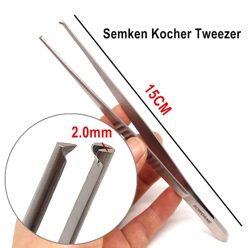 Стоматологический пинцет для хирургических тканей, пинцет Дебаки, стоматологический пинцет с якорем Adson, хирургические инструменты для имплантатов из нержавеющей стали