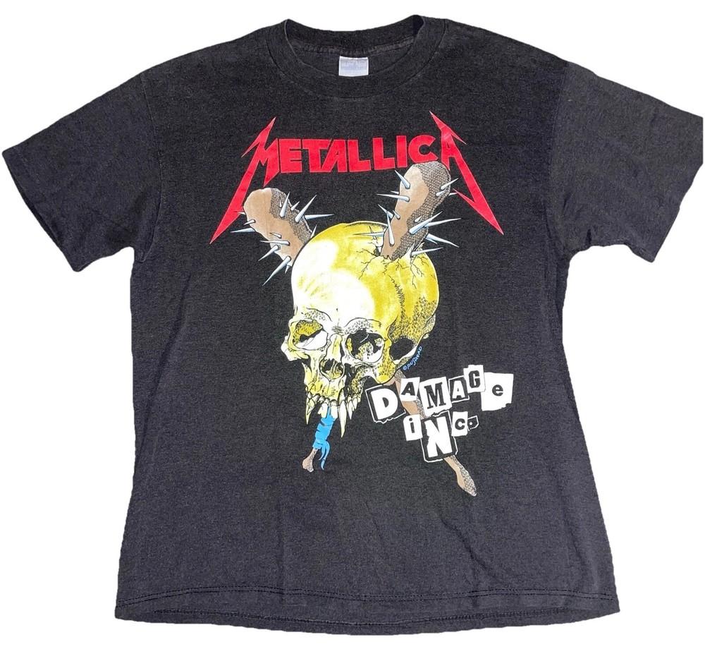 Репринт Metallica Damage Inc Tour 1987 Винтажный Стиль S–4XL Унисекс Футболка