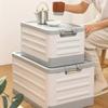 1 складная корзина для хранения с крышкой, органайзер для разных вещей, ящик для хранения вещей в холодильнике, ванной комнате, спальне, на пикнике