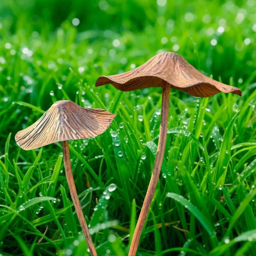 Металл Металл Ржавый Гриб Хэллоуин Украшение Ржавый Гриб Табличка Садовое Украшение Набор Сад