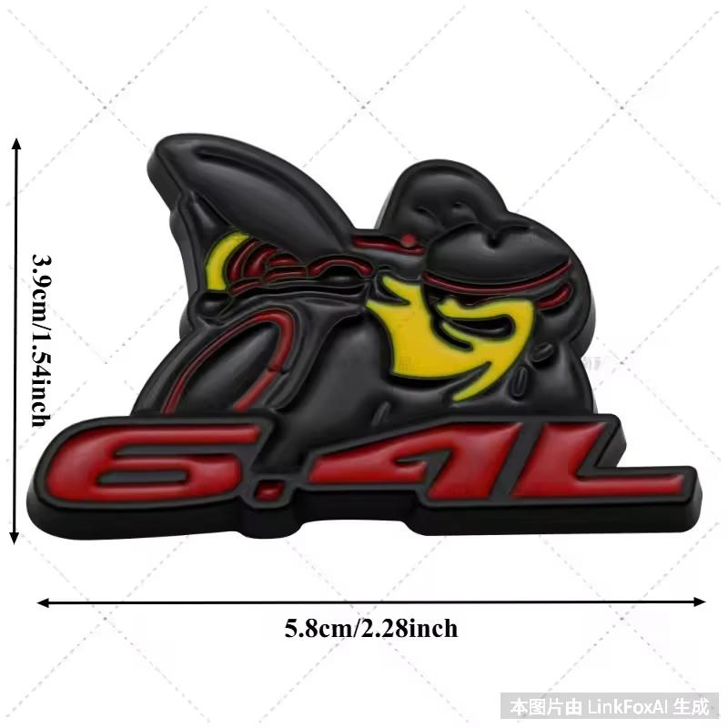 Metal 3D Car Sticker SCATPACK 6.4L Bee Body Decoration Scratch Cover DIY decoration car Accessories