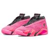 Air Jordan 14 Retro Low Shocking Pink Женские кроссовки Pink-Blast Black Flash-Crimson DH4121-600