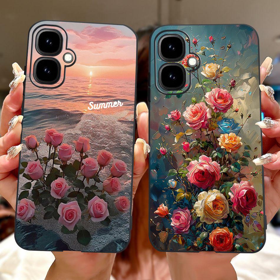 For Infinix Smart 10 2025 Elegant Floral Butterfly Phone Case For Infinix Smart10 Soft Silicone TPU Cases