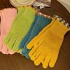 Solid Color  Gloves Windproof Student Winter Mittens Women Knitted Gloves  Female