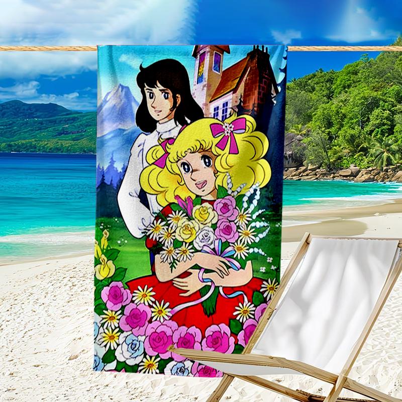 Ultra-Soft Beach Towel with The Rose of Versailles Theme,Ideal for Pool - Camping, Diving - Perfect Travel Essential, Vibrant Beach Towel.