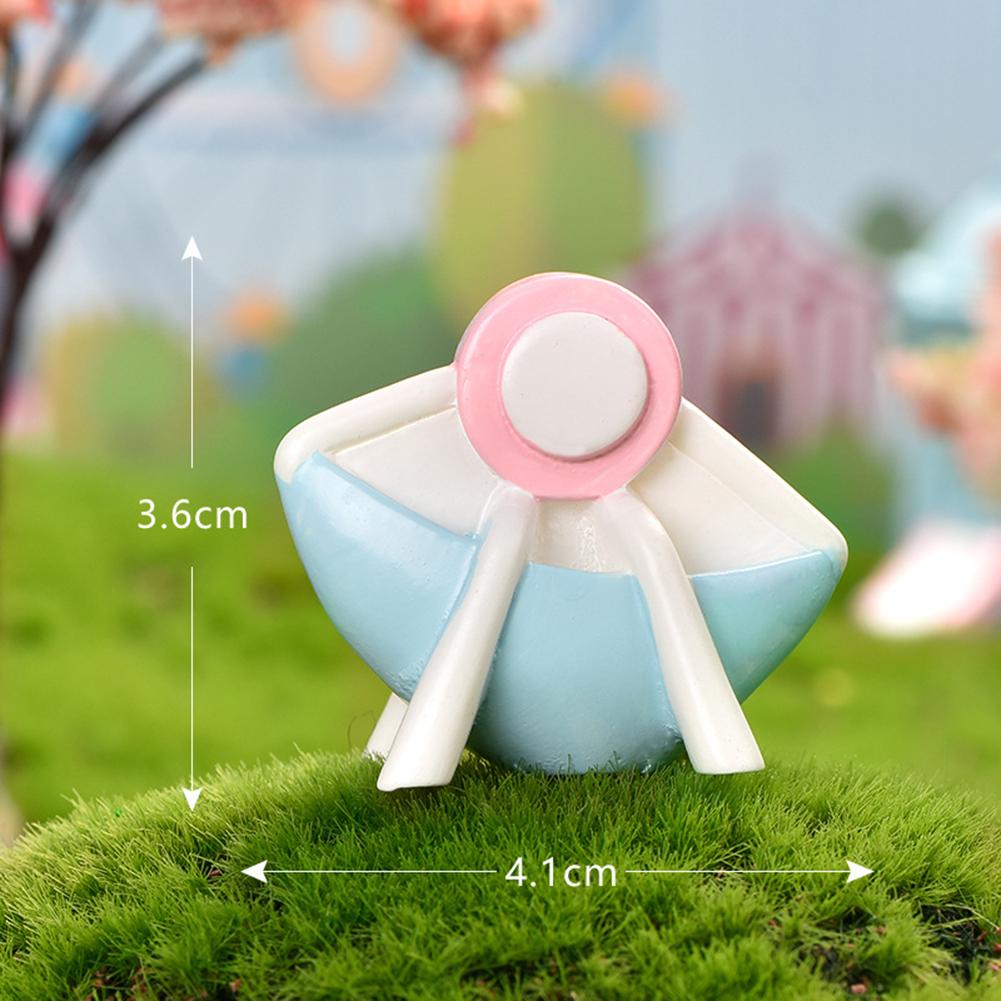 Colorful Resin Playground Ornaments Ferris Wheel Slide Trojan Shape Micro-landscape Gardening Diy Cake Decoration Accessories