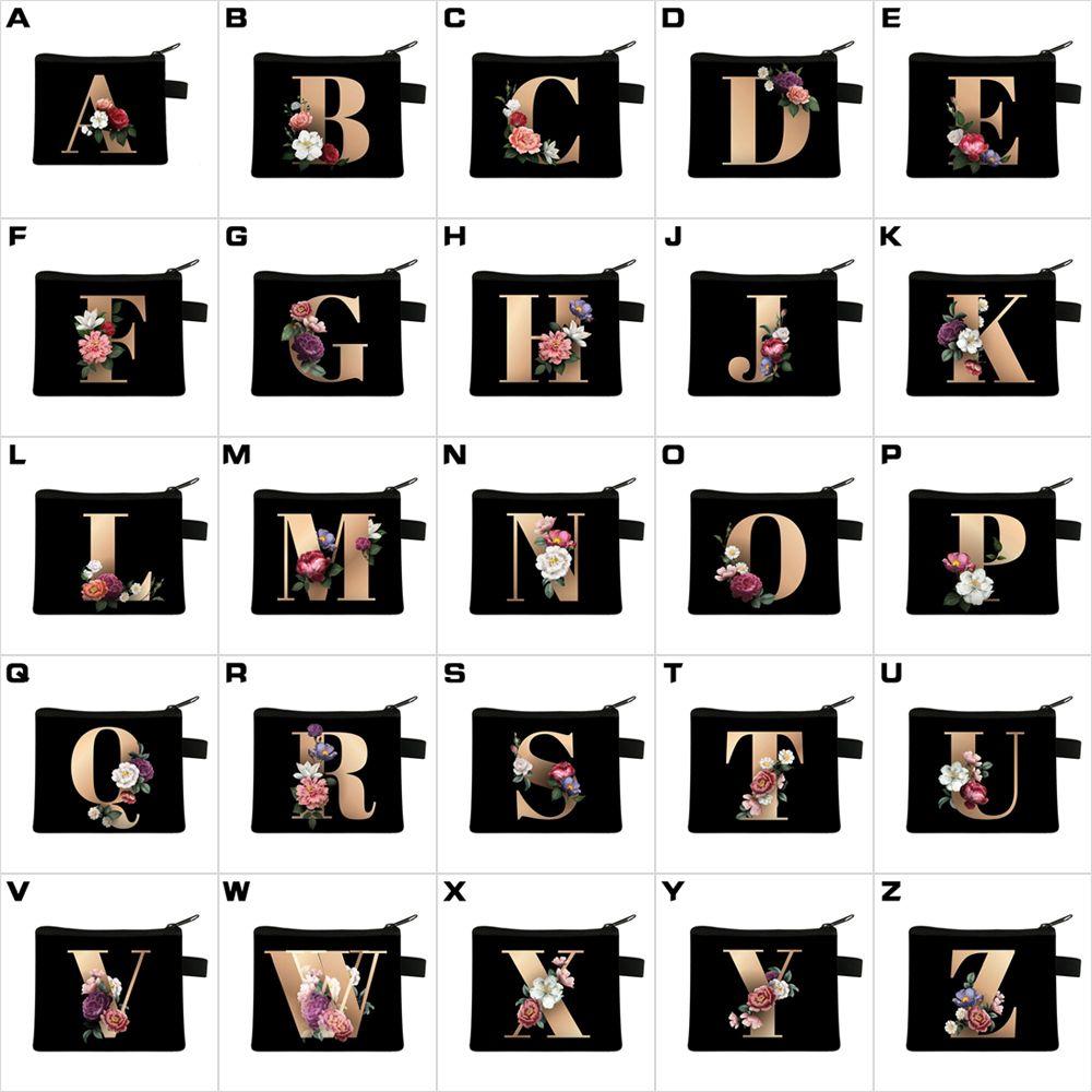 1 шт. Кошелек для монет с принтом букв Женский Мини-держатель для карт Маленький кошелек Сумка для повседневного хранения Кошелек-клатч для девочек