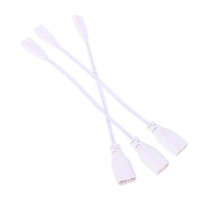 3 шт. шнур питания для люминесцентной лампы, кабель T5, провод, светодиодный кабель с 2 отверстиями, кронштейн для крепления, свет, мужской и женский соединительный кабель