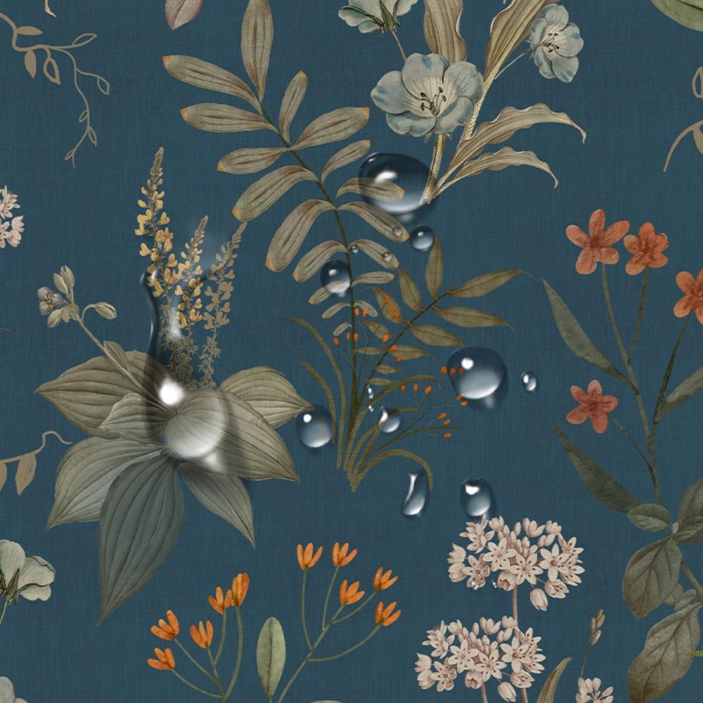 1roll Vintage Floral Wallpaper Peel and Stick Wallpaper Floral Contact Paper Boho Flower Self Adhesive Removable Wallpaper for Desktop Shoe Cabinet