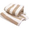 Hiorie Made In Japan Bath Set of Thick Instant Absorbency (Hiorie) Hotel-Style Towels, 2, Stripes, Mocha,