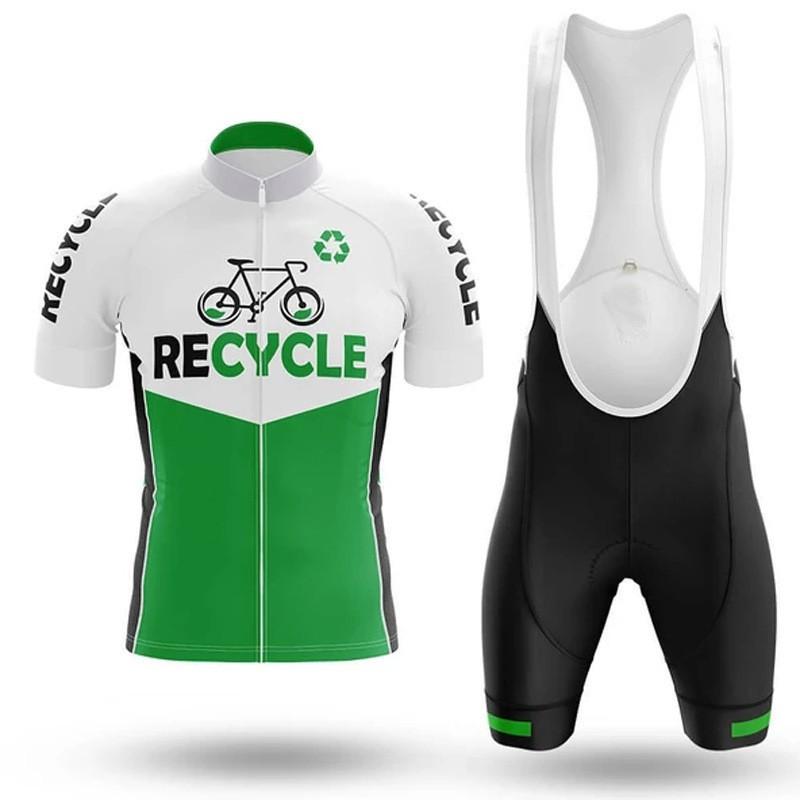Mens Cycling Jersey Shorts Set Breathable Short Sleeve Road Mountain Bike Apparel