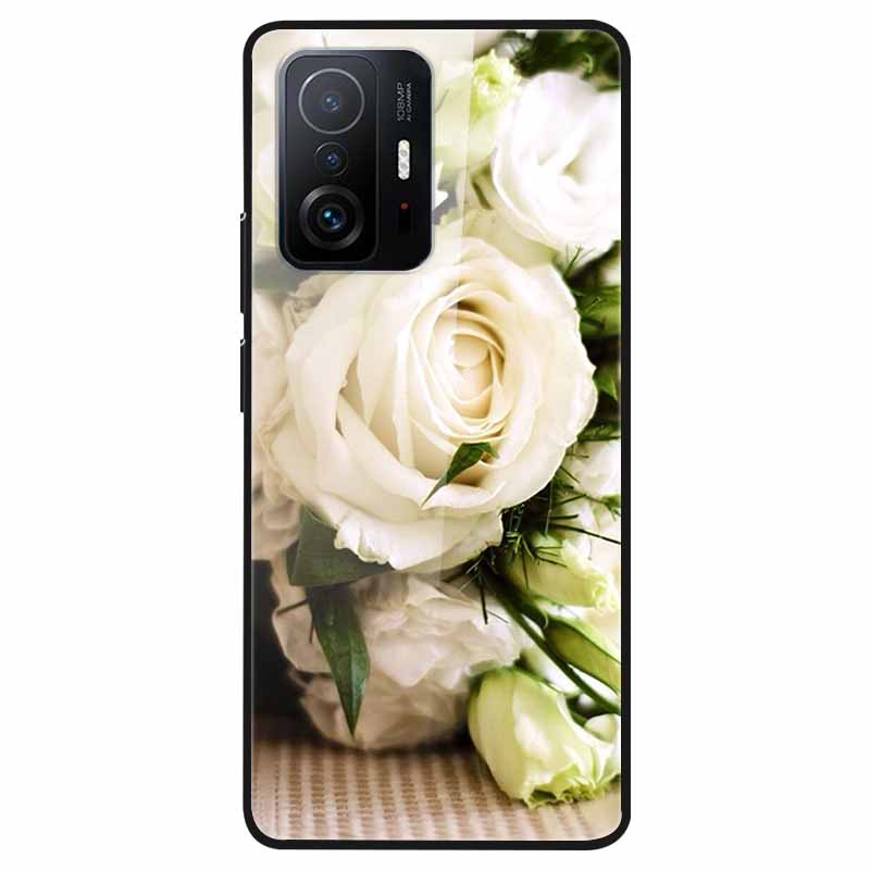 Закаленное Стекло Чехол Для Xiaomi 11T Чехол 6.67 Крутой Бампер Жесткий Стеклянный Чехол Для Xiaomi 11T Pro Чехол Mi 11T Pro Mi11T Capa Оболочки