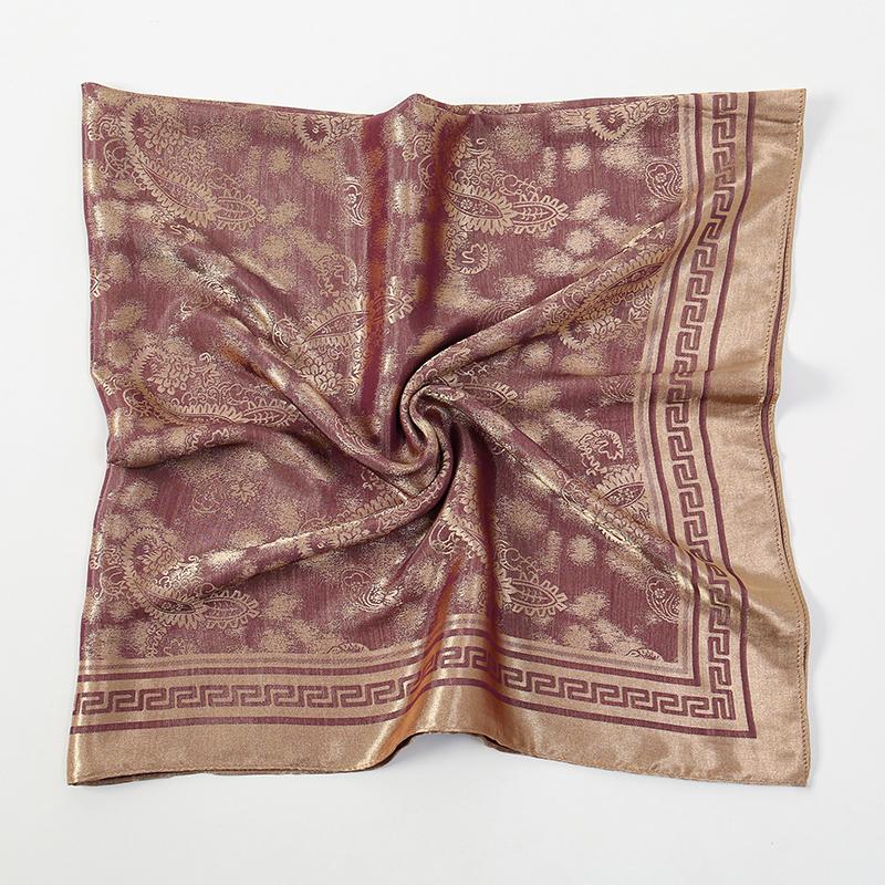 100x100cm Women Silk Square Scarf Hijab Female Design Print Lady Shawl Wraps Foulard Headbands Bufanda Large Bandana Luxury