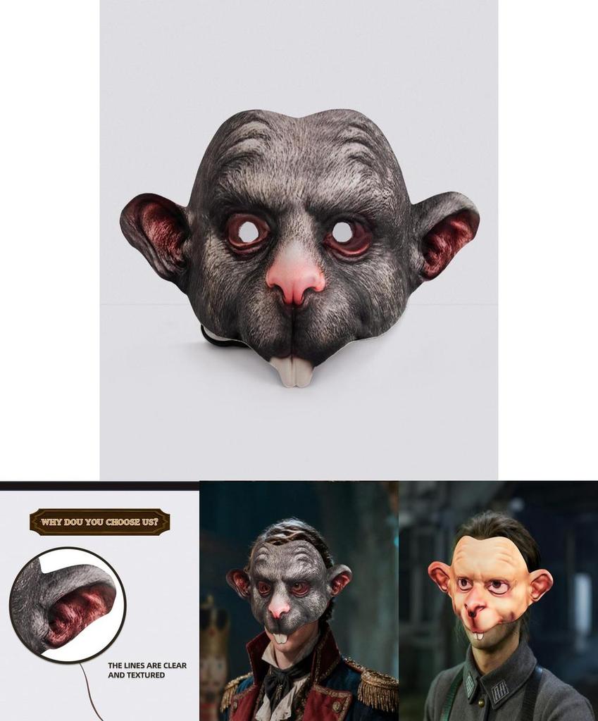 Хэллоуин Маска Мыши Ева Косплей Костюм Реквизит Для Вечеринки И Косплей Мероприятий