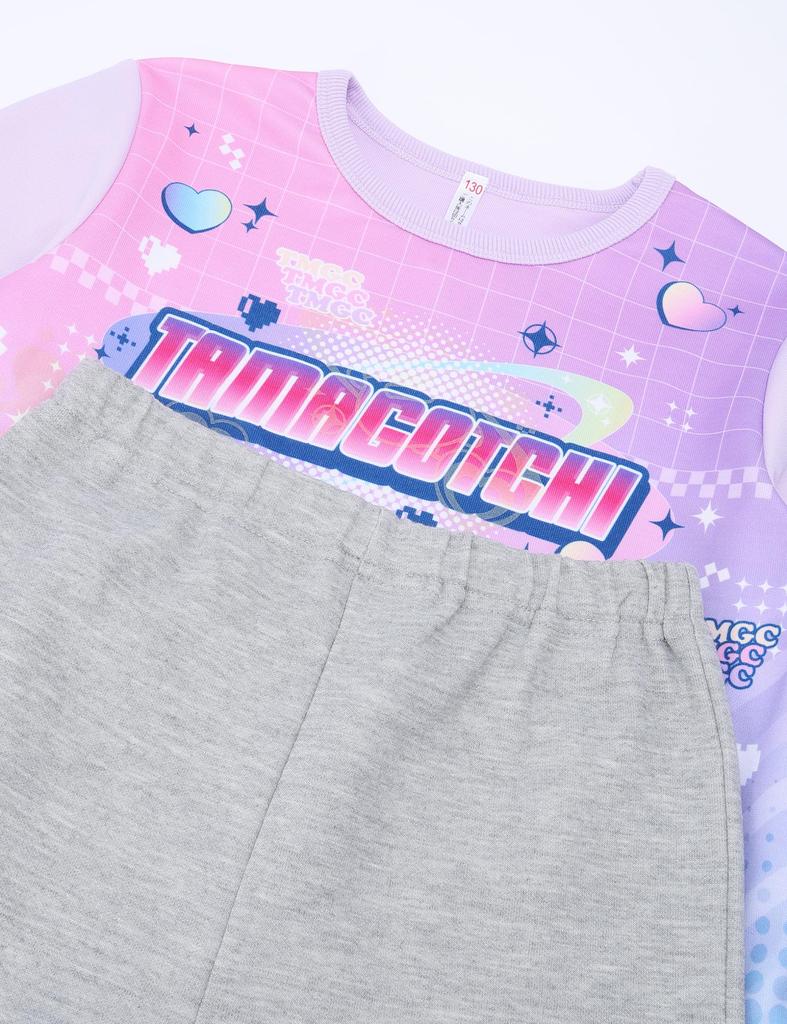 Пижама с длинным рукавом из люминесцентного картона и вязаного полотна 562 [Bandai] для девочек