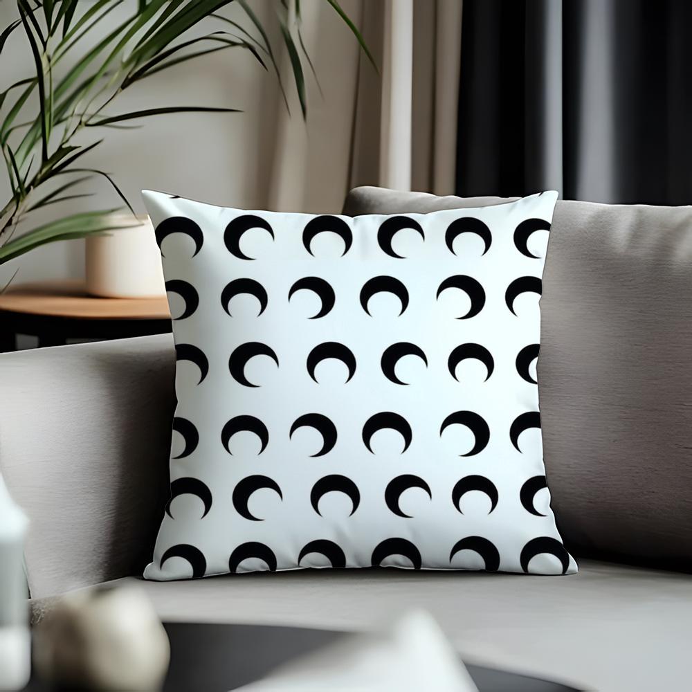 Viral MMarine Serreful Cushion Cover Antidustmite Pillowcase Invisible Zipper Silky Short Plush Sofa Cushion Cover