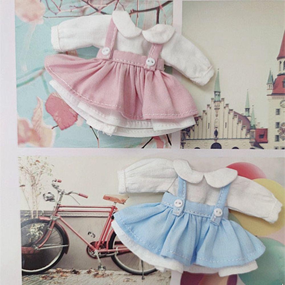 Handmade Dolls Outfits Dresses Fashion Doll Clothes Skirt for 1/11 OB11 Dolls/for 1/12 BJD Dolls