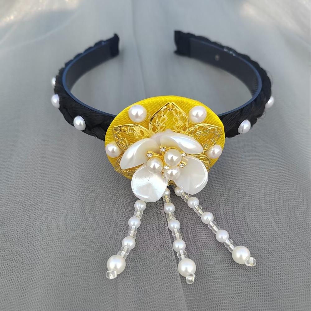 Pearl Hanbok Hairband Tassels Stage Dance Hair Hoop Gift Korean Headband Children