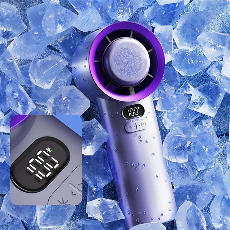 Portable Handheld Turbo Fan, Adjustable Personal Micro Fan with 100 Wind Speeds, Battery Powered, Electric, for Eyelashes