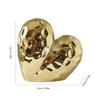Refined Heart Shape Ceramics Statue Living Room Adornment Offering Aesthetic Appeal and Timeless Love Symbolism