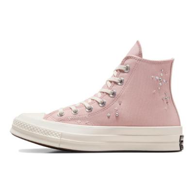 Chuck 70 Удобные и стильные высокие кеды из парусины для женщин в розовом цвете