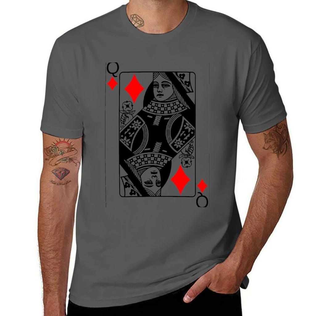 Queen Of Diamonds Tshirt Light Athletic Short Sleeve Tee Shirt