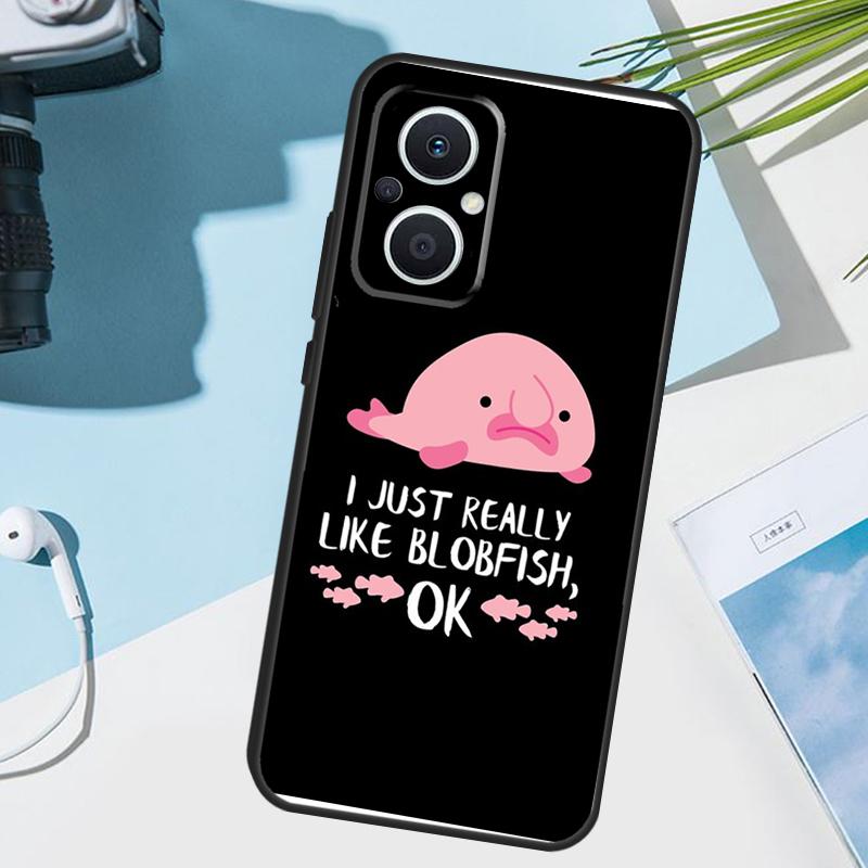 Милый чехол-рыба-капля для OPPO Reno 12F 11F 13F 14F 8T 7 8 Lite 10 11 12 13 14 Чехол для OPPO Find X9 X8 X6 X5 Pro