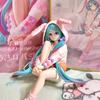 Новая 15 см Аниме ХАТСUNE MIKU Фигурка Стопор для лапши Фигурка Кроличьи ушки Пижама Модель Игрушка Кукла Фигурка для коллекции Подарок ПВХ