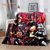 2025 H-Helluva Boss Blitzo Cartoon Soft Blanket, Soft Throw Blanket для дома, спальни, кровати, дивана, пикника, дорожного чехла, подарка ребенку